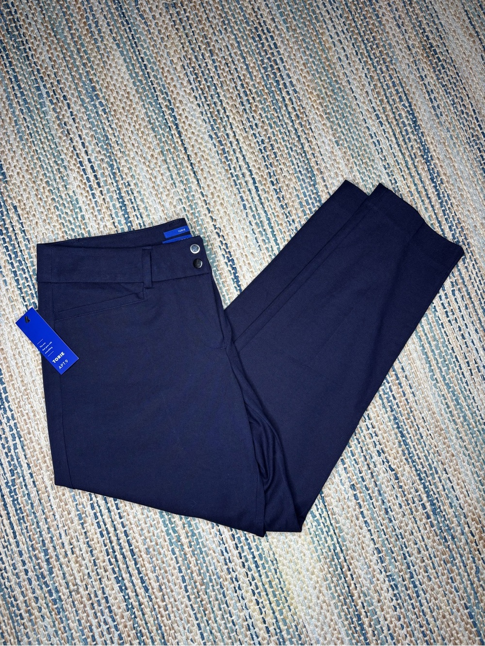 Apt. 9 Women’s Navy Mid-Rise Ankle Pants